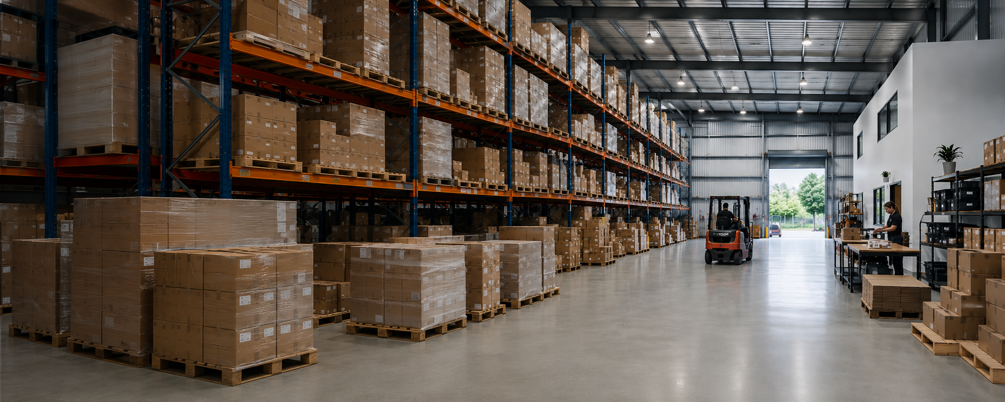 The ClearCrate warehouse floor